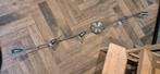 Plafondlamp geborsteld chroom inclusief spots, Ophalen, Zo goed als nieuw, Metaal of Aluminium, Plafondspot of Wandspot