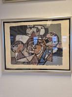Mooie zeefdruk Corneille in zilveren lijst 13/30 uit 1987, Antiek en Kunst, Kunst | Litho's en Zeefdrukken, Ophalen