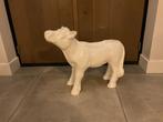 Wit Kunstobject Beeld Koe Kalf - Nieuw, Tuin en Terras, Ophalen of Verzenden, Nieuw, Kunststof, Dierenbeeld