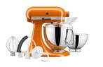 Gezocht!! Kitchenaid Artisan Honey (oranje), 4 liter of meer, Ophalen, Zo goed als nieuw, 3 snelheden of meer