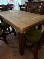 Antieke eethoek, Huis en Inrichting, Ophalen, Zo goed als nieuw, 4 tot 6 stoelen