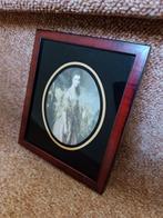 Prentje dame ingelijst, Antiek en Kunst, Curiosa en Brocante, Ophalen of Verzenden
