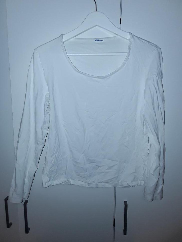 Blue Box Wit Shirt Met Lange Mouwen Maat XL, Kleding | Dames, T-shirts, Gedragen, Maat 46/48 (XL) of groter, Wit, Lange mouw, Verzenden