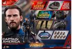 Hot toys captain america exclusive infinity war, Ophalen of Verzenden, Zo goed als nieuw