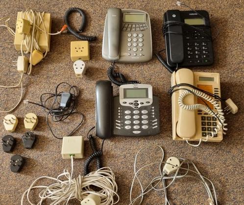 Vaste telefoons, 10m kabel, telefooncontactdozen, stekkers, Telecommunicatie, Vaste telefoons | Niet Draadloos, Gebruikt, Ophalen of Verzenden