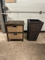 GRATIS Kastje en plantenbak, Huis en Inrichting, Slaapkamer | Nachtkastjes, Ophalen, Gebruikt, Minder dan 45 cm