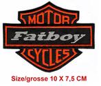 HARLEY DAVIDSON FATBOY patch opnaaiembleem, Motoren, Verzenden, Nieuw
