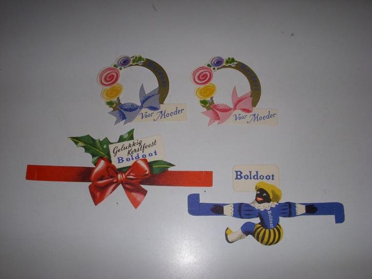 4 Super leuke labels jaren 50 Boldoot Eau De Cologne, Verzamelen, Merken en Reclamevoorwerpen, Zo goed als nieuw, Gebruiksvoorwerp