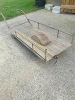 Melkbussenkar, transportkar metaal en hout, Ophalen