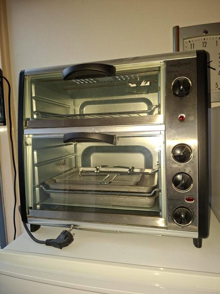 OneConcept Mini Oven met Grill, Witgoed en Apparatuur, Ovens, Gebruikt, Vrijstaand, Oven met grill, Minder dan 45 cm, Minder dan 45 cm