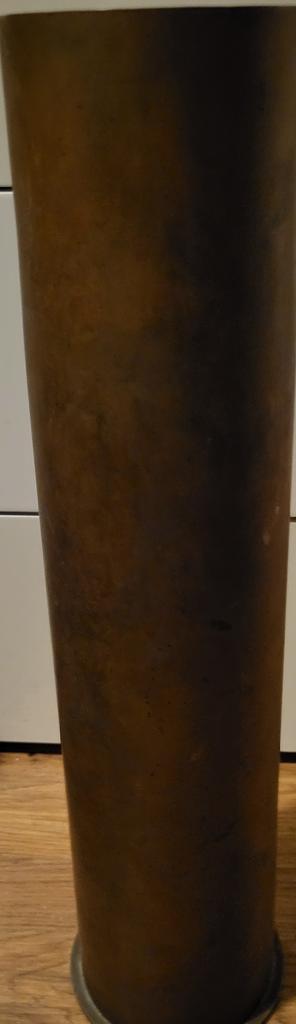 Messing granaten huls 1917, Verzamelen, Militaria | Tweede Wereldoorlog, Landmacht, Hulzen of Bodemvondsten, Nederland, Ophalen of Verzenden