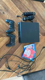 Playstation 4 slim + 2 controllers, Met 2 controllers, Ophalen of Verzenden, 500 GB, Zo goed als nieuw