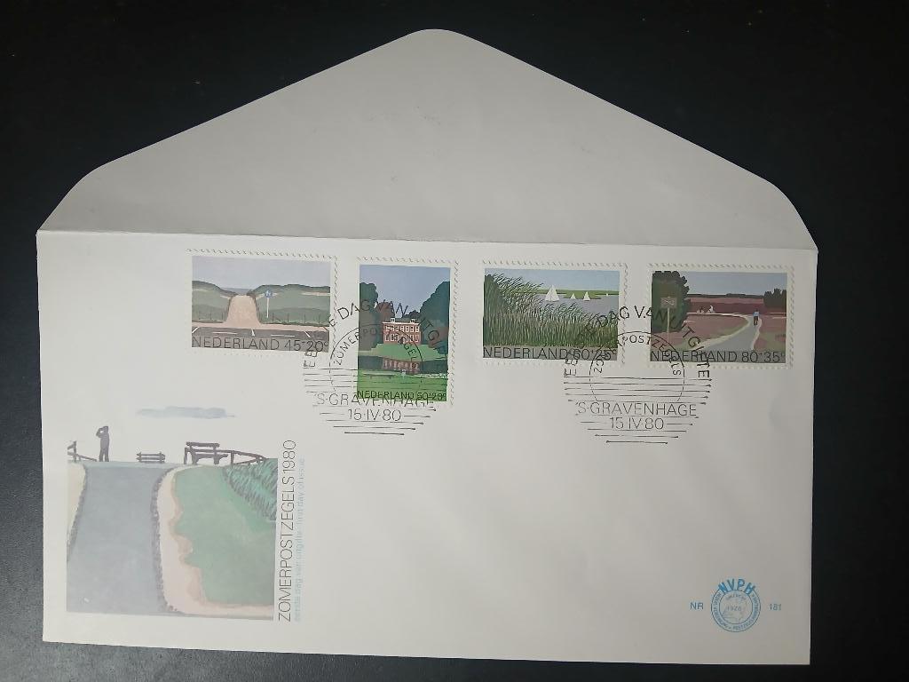 Nederland 1980 - FDC E181, Postzegels en Munten, Postzegels | Eerstedagenveloppen, Ophalen of Verzenden, Onbeschreven, Nederland