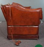 2 prachtige leren fauteuils, bruin., Ophalen, Zo goed als nieuw, Overige materialen