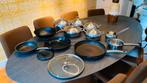 14-delige pannenset, Huis en Inrichting, Keuken | Potten en Pannen, Gebruikt, Keramische plaat, Pannenset, Ophalen of Verzenden