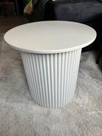 Beige bijzettafel rib, Ophalen, Minder dan 45 cm, Minder dan 55 cm, Rond