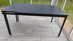 Tafel zwart eettafel/bureau 4pers. 155x89,5x74, Huis en Inrichting, Tafels | Eettafels, 50 tot 100 cm, 150 tot 200 cm, Gebruikt