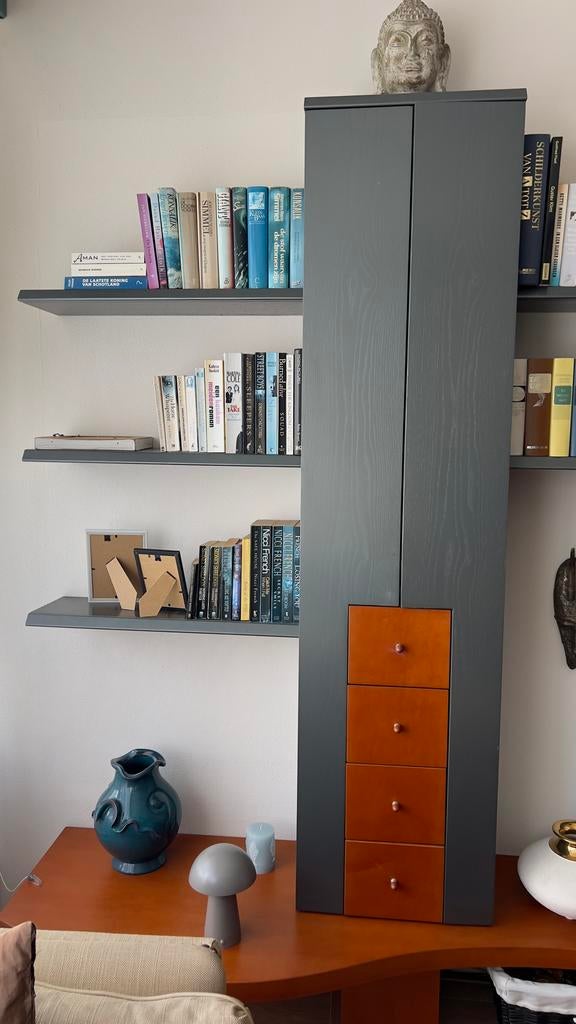 Interstar wandmeubel, Ophalen, Gebruikt, Met deur(en), 200 cm of meer