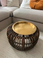 Rotan bijzettafel / poef / krukje, Huis en Inrichting, Tafels | Bijzettafels, Ophalen, Zo goed als nieuw