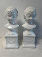 Te Koop : Buste Kinderen Wit Porselein Kind 2 Stuks, Ophalen of Verzenden, Zo goed als nieuw