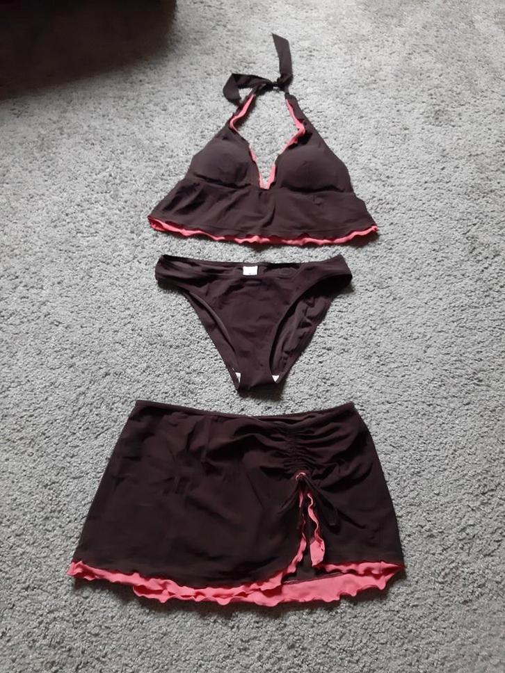 Drie delig bikini tankini maat 38 lascana, Kleding | Dames, Badmode en Zwemkleding, Zo goed als nieuw, Bikini, Bruin, Ophalen of Verzenden