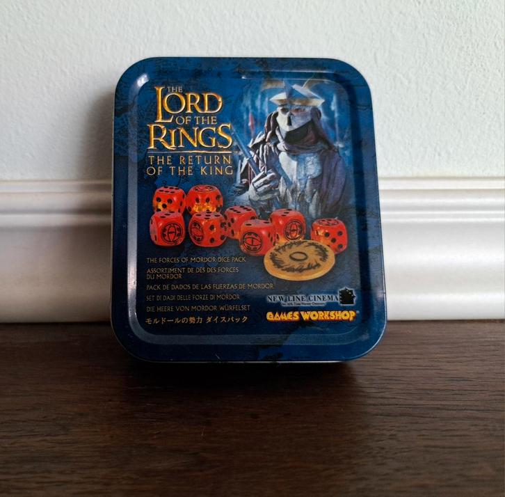 Lord of the Rings Dobbelstenen Set - Games Workshop, Hobby en Vrije tijd, Wargaming, Zo goed als nieuw, Lord of the Rings, Toebehoren