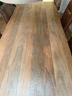 Xooon eettafel, mangohout met stalen poten, Ophalen, Gebruikt, 50 tot 100 cm, Vijf personen of meer