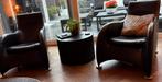 2x Montis loge zwart, Huis en Inrichting, Fauteuils, Ophalen, Strak, 100 tot 125 cm, Leer