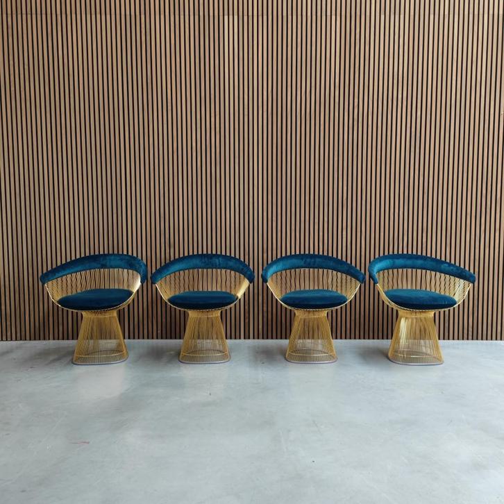 Knoll Warren platner eetkamerstoel - set van 4/6/8, Antiek en Kunst, Antiek | Meubels | Stoelen en Banken, Ophalen of Verzenden