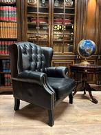 Chesterfield king fauteuil zwart leer 2 stuks, Huis en Inrichting, Fauteuils, Ophalen, Info@chesterfieldjunkie.nl, Nieuw, Gosemengelstraat 7