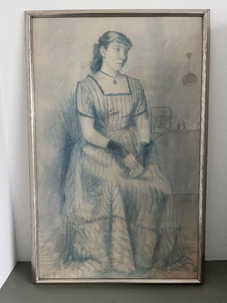 Jan Stekelenburg Tekening Beeldende Kunst Defesche Lataster, Antiek en Kunst, Kunst | Tekeningen en Foto's, Ophalen of Verzenden