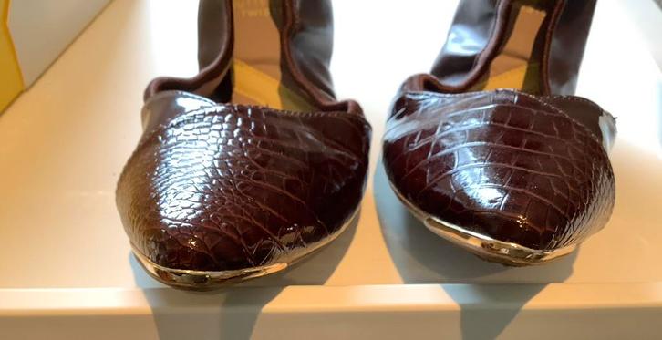 Unieke Ballerina Butterfly Ivy opvouwbaar mt 37 crocoprint., Kleding | Dames, Schoenen, Zo goed als nieuw, Verzenden