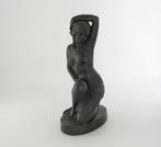 Bronskleurig beeld van exotische danseres, Ophalen of Verzenden