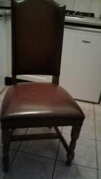 Eetkamerstoelen, Huis en Inrichting, Ophalen, Gebruikt, Bruin, Vier