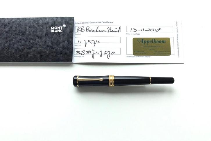 Montblanc Bonheur Fineliner / Rollerball "Nuit", Verzamelen, Pennenverzamelingen, Gebruikt, Fineliner, Mont Blanc, Ophalen of Verzenden