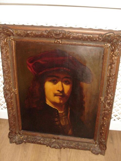 Johannes Theuns, ( 1877- 1961 ), Portret - Rembrandt., Antiek en Kunst, Kunst | Schilderijen | Klassiek, Ophalen of Verzenden