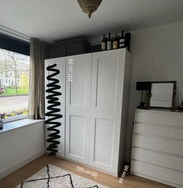 IKEA PAX kledingkast – wit (100 x 60 x 201 cm)