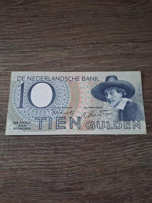 Vrijwel UNC biljet 10 gulden Staalmeester, 1943, Postzegels en Munten, Bankbiljetten | Nederland, 10 gulden, Ophalen of Verzenden