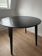 Ronde zwarte tafel IKEA LISABO 105 cm, Ophalen, 100 tot 150 cm, Rond, Modern