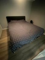 Elektrisch verstelbare boxspring 210x180cm, Huis en Inrichting, Ophalen, Gebruikt, Zwart bedkleding, Tweepersoons
