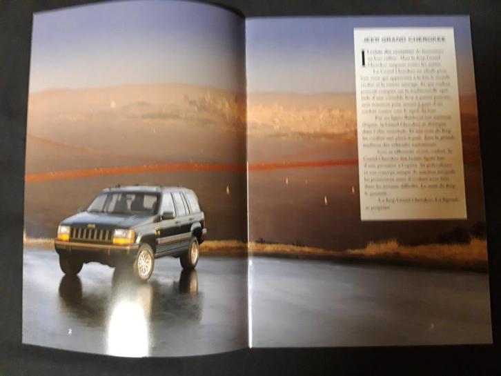 brochure Jeep Grand Cherokee 1993 - Franstalig, Boeken, Auto's | Folders en Tijdschriften, Zo goed als nieuw, Overige merken, Ophalen of Verzenden