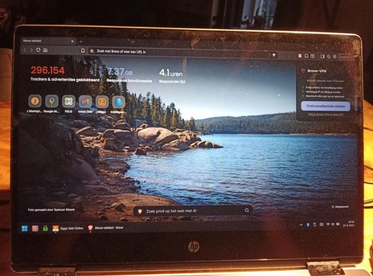 scherm HP Pavilion x360 Convertible 14-dh0xxx, Computers en Software, Windows Laptops, Gebruikt, 14 inch, SSD, 2 tot 3 Ghz, 4 GB