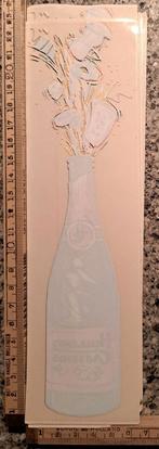 Vintage sticker Holland Casino raamsticker fles champagne, Ophalen of Verzenden, Zo goed als nieuw