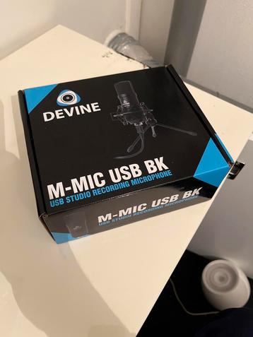 Devine M-Mic USB BK Studiomicrofoon - Nieuw beschikbaar voor biedingen