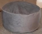 Grijze opblaasbare poef, Stof, Ophalen of Verzenden, Zo goed als nieuw, 50 tot 75 cm