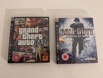 Playstation 3: Call of Duty World at War en GTA IV  beschikbaar voor biedingen