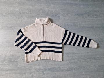 Mooie trui van de zara maat 164. Offwhite met donkerblauw  beschikbaar voor biedingen
