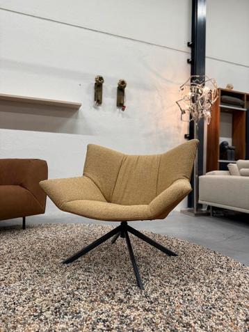 Nieuw Label Gustav Draai fauteuil Leer stof design stoel Gin beschikbaar voor biedingen
