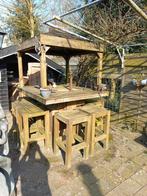 Barset barbecue mancave, Tuin en Terras, Tuinsets en Loungesets, Ophalen, Gebruikt, Hout, 8 zitplaatsen