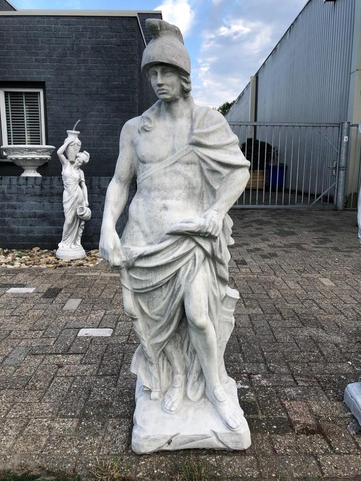 Beeld Achilles - 145 cm - Steen, Tuin en Terras, Tuinbeelden, Nieuw, Steen, Ophalen of Verzenden